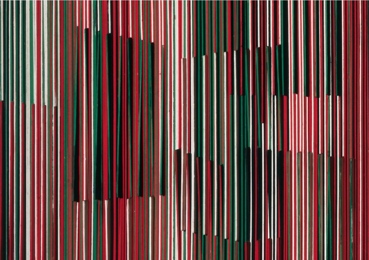 Abstract striped artwork from the MALBA collection