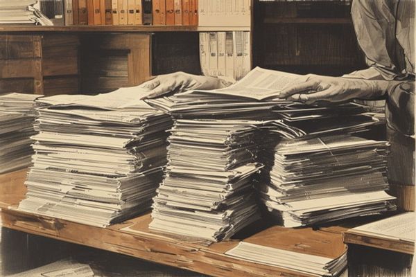 Folders being organized